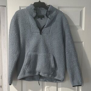 Cropped sherpa pullover